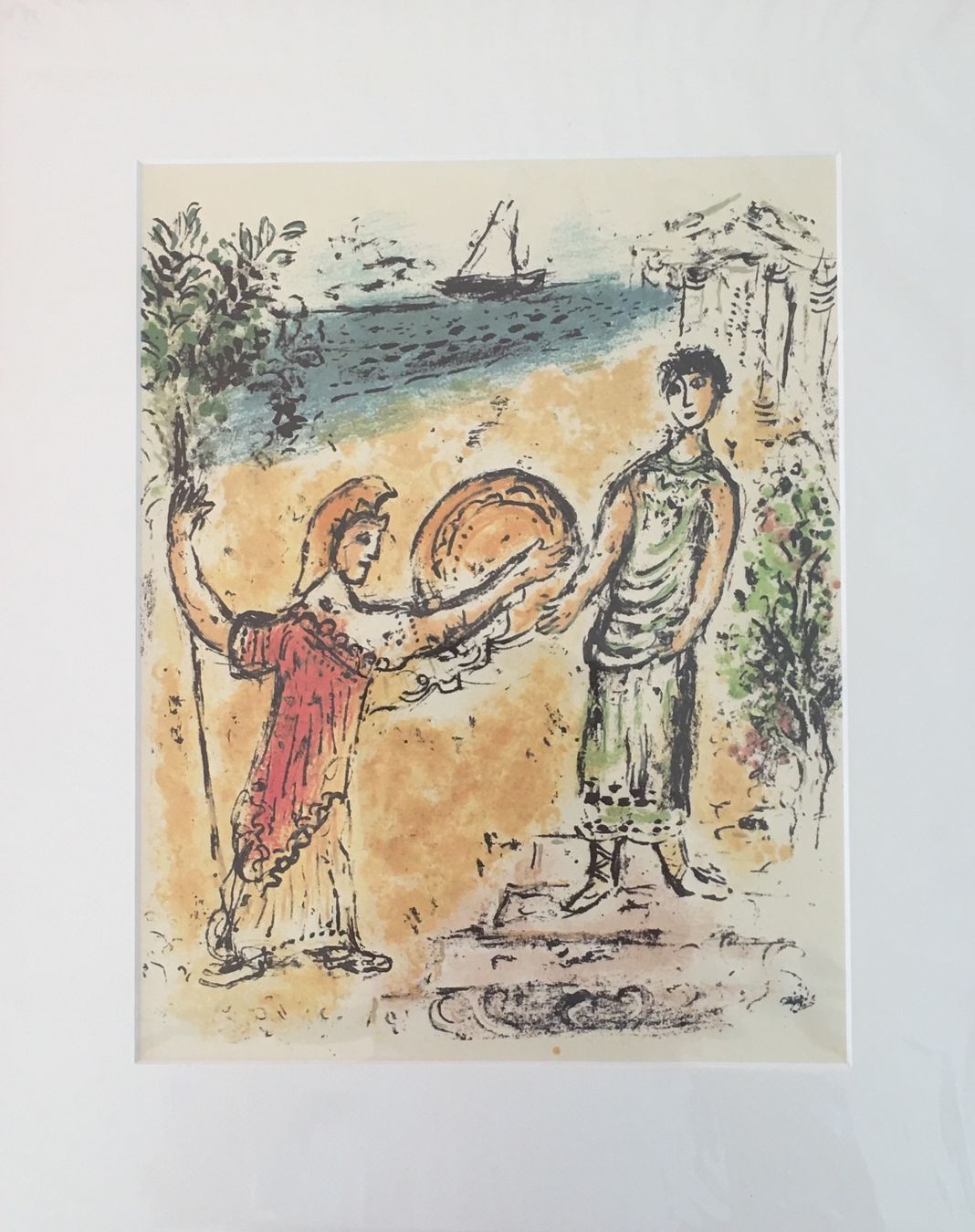 Grafica & Litografie: Marc Chagall "Homer Die Odyssee" 3 Lithographien – Usato da Nennigkofen venduto da waltraub 3