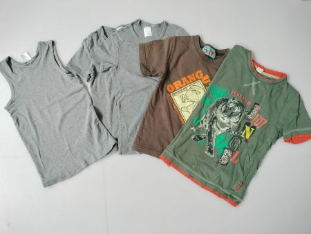 2x T-Shirt, 2x T-Shirt bodyeng, 1x Unterleibchen Gr. 122/128