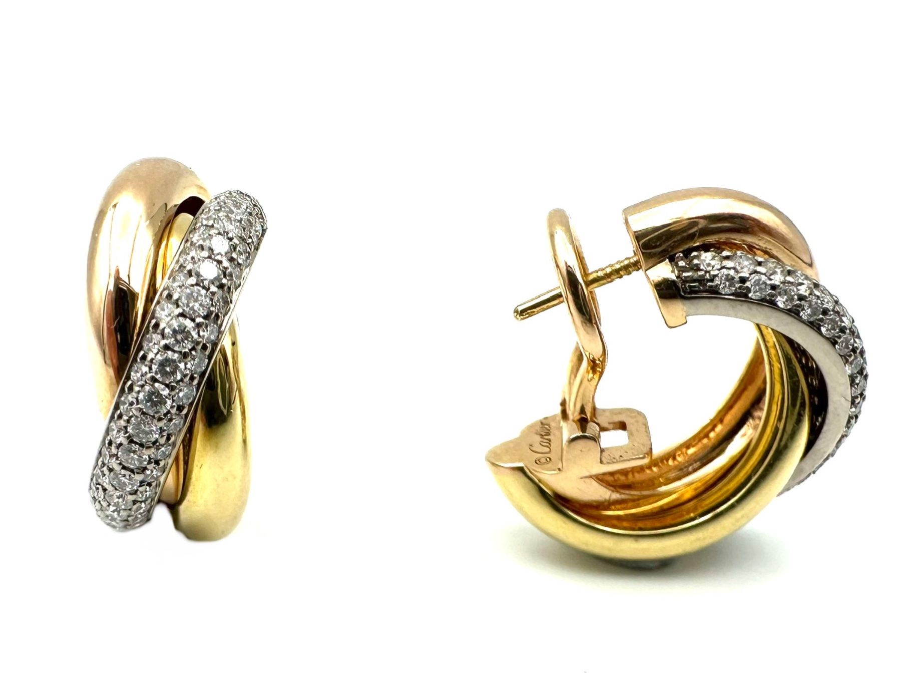 Cartier Ohrringe & -stecker: CARTIER. Collection "Trinity", boucles d'oreilles diamants – Gebraucht aus Renens VD von Diademe.sarl 5