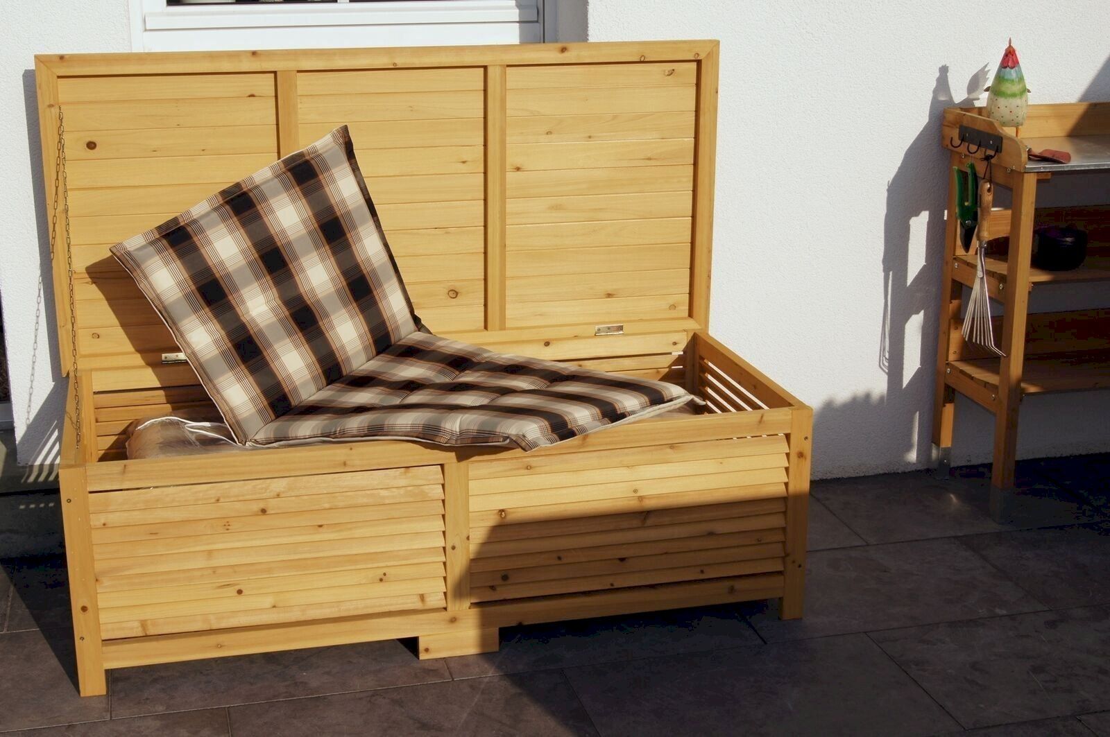 Auflagenboxen: Holz Auflagenbox Gartentruhe – Neu und originalverpackt aus Bottighofen von zaap 2
