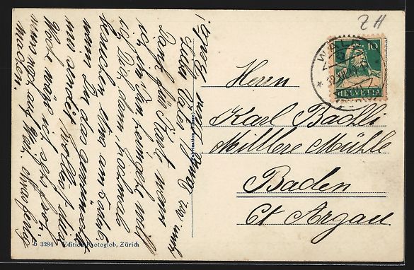 Cartoline postali: AK Wald /ZH, Sanatorium, Bergpanorama – Usato da Berlin venduto da bartko-reher 1