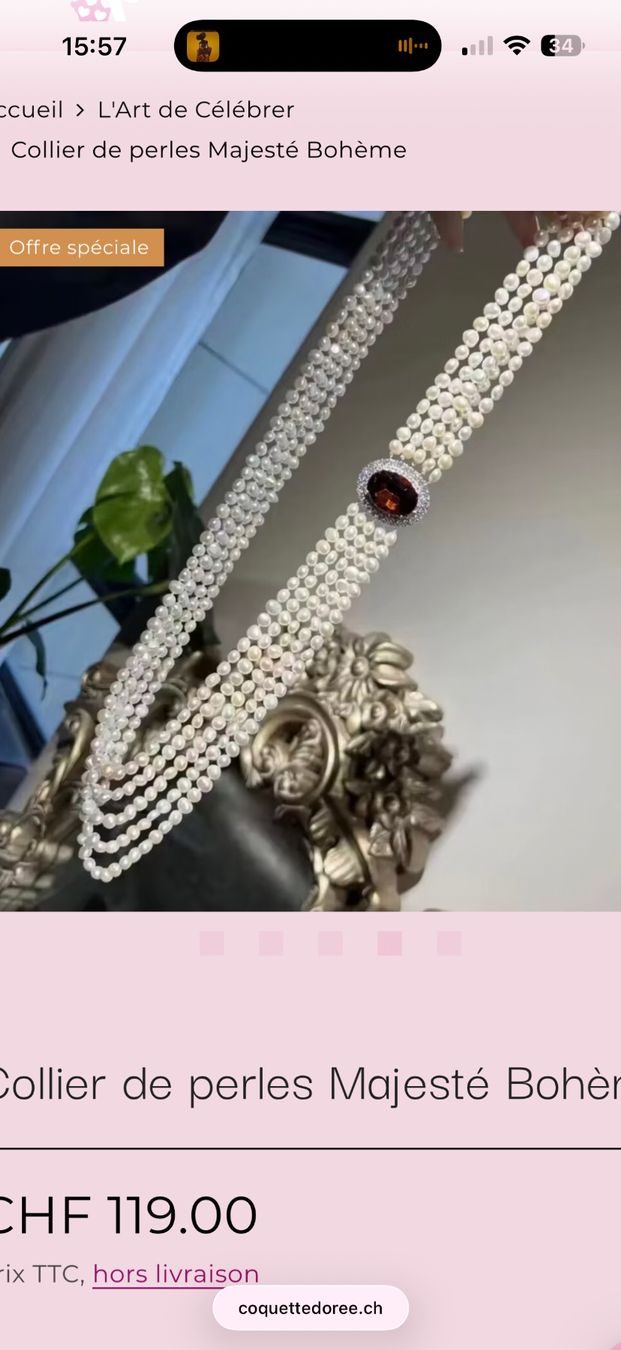 Catenine: Collier Perles Bohème – Nuovo e nell'imballaggio originale da St-Maurice venduto da Sandrinette123 6