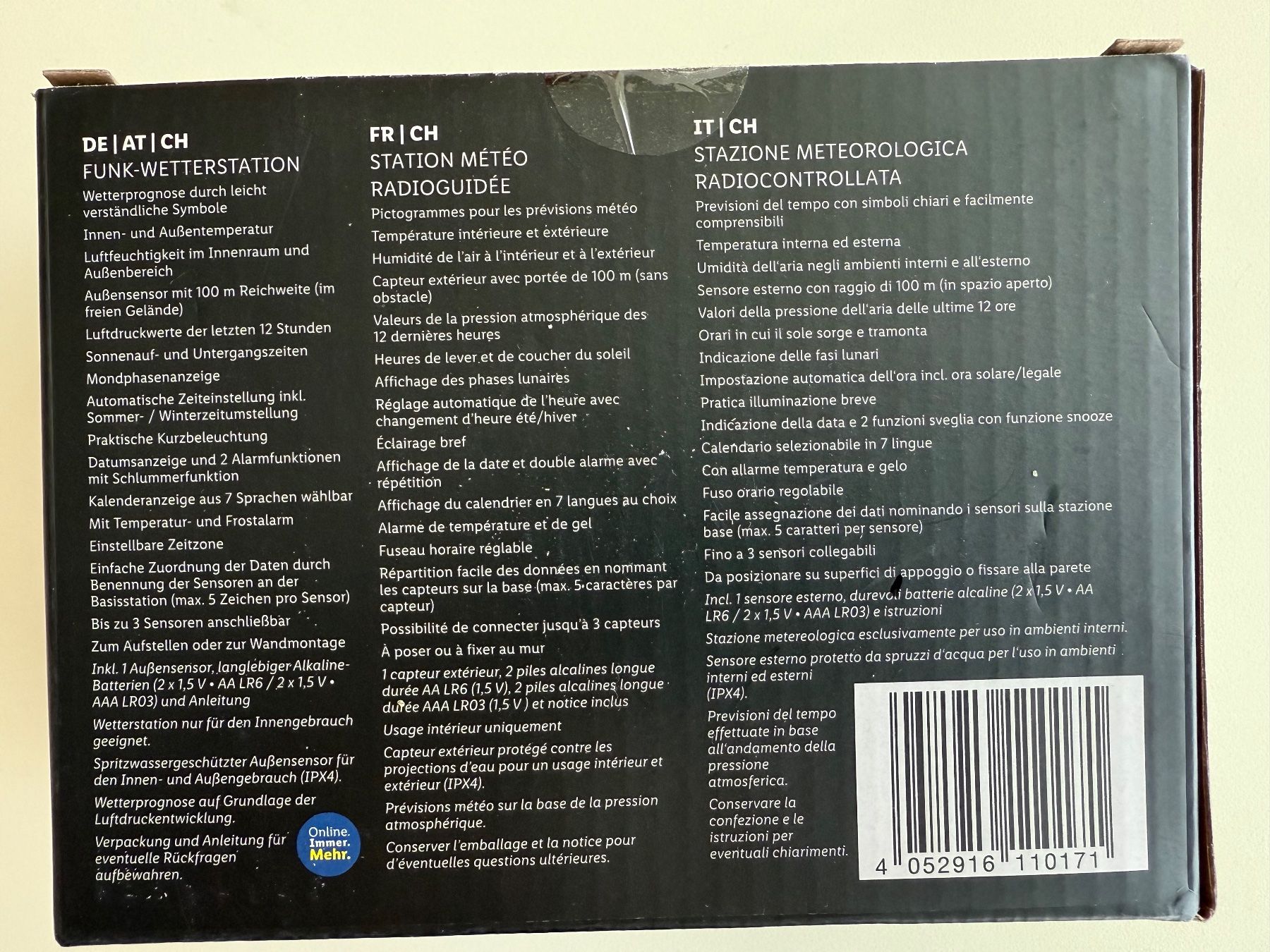 Sonstiges für Haushalt & Wohnen: Station Météo Auriol, noire ou blanche – Neu und originalverpackt aus St-Gingolph von GoldenKeys 5