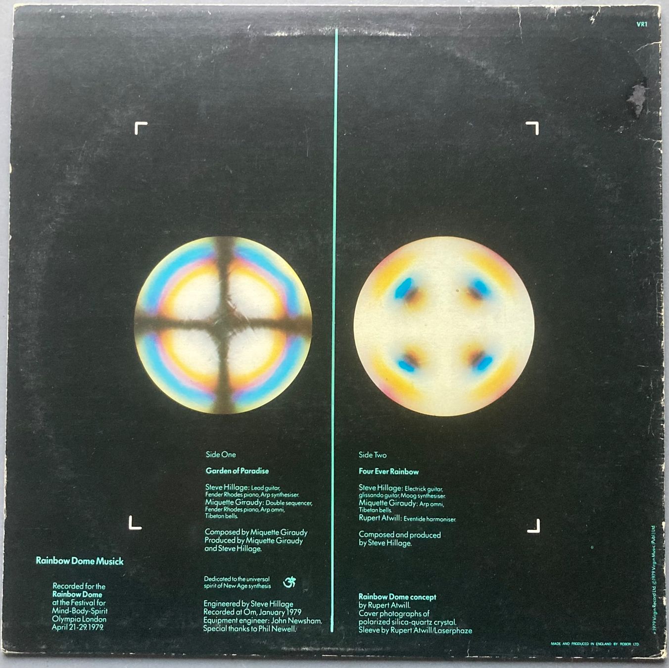 Dischi in vinile: STEVE HILLAGE - RAINBOW DOME MUSICK – Usato da Poliez-Pittet venduto da Newtown-Records 2