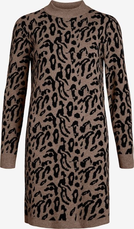 Vestiti: Strickkleid beige schwarz Leopardenmuster Gr. S Object – Nuovo (secondo la descrizione) da Schliern b. Köniz venduto da Pecannut
