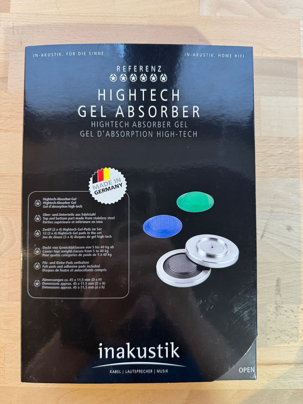 Lautsprecher: Inakustik Hightech Gel Absorber – Gebraucht aus Uetendorf von Cineversum_GmbH