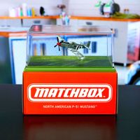 Matchbox Collectors North American P-51 Mustang im Acrylcase