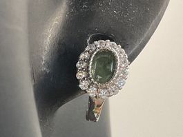 Ohrstecker Saphir in Silber, klein und fein