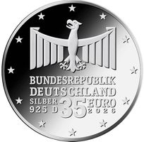 35 Euro Münze *150 Jahre Bayreuther Festspiele *TOP*