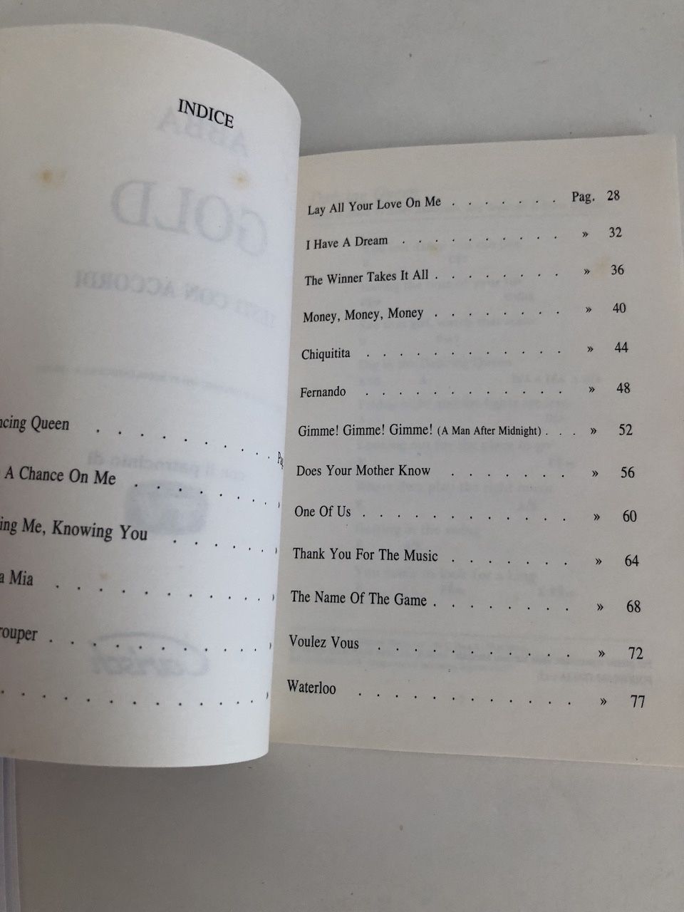 Libri: ABBA Songbook Gold – Usato da Wettingen venduto da ABBA-Retro 3