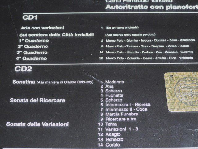CDs: Carlo Ferruccio Tondato - Autoritratto con pianoforte – Gebraucht aus Unterbäch von niquz 2