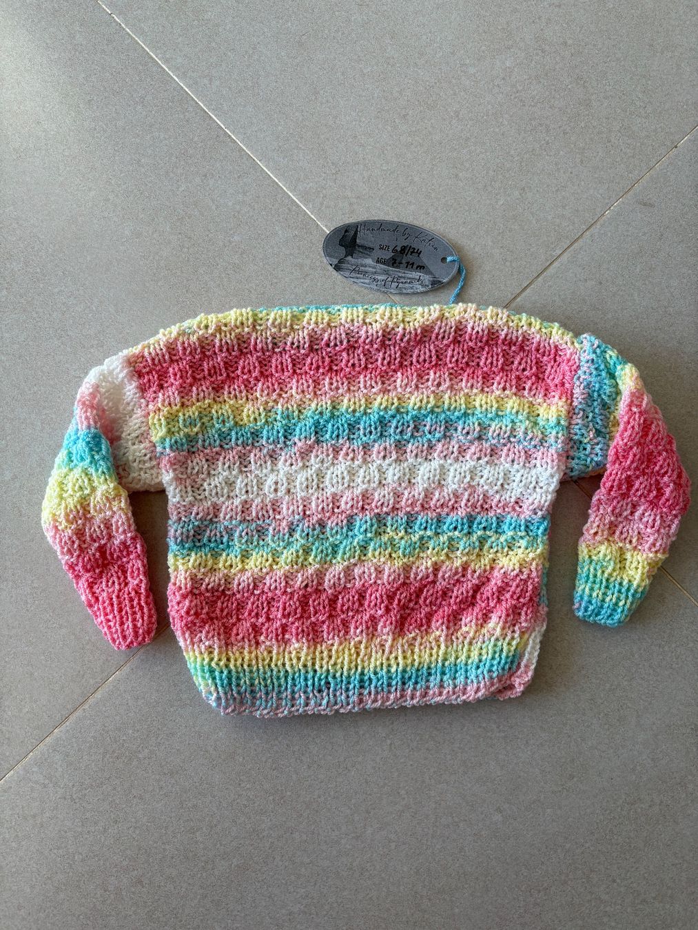 Pullover & Sweatshirts: Kinder Pullover handgemacht Grösse 68/74 Mehrfarbig – Neu und originalverpackt aus Basel von Tierschutz-Flohmi