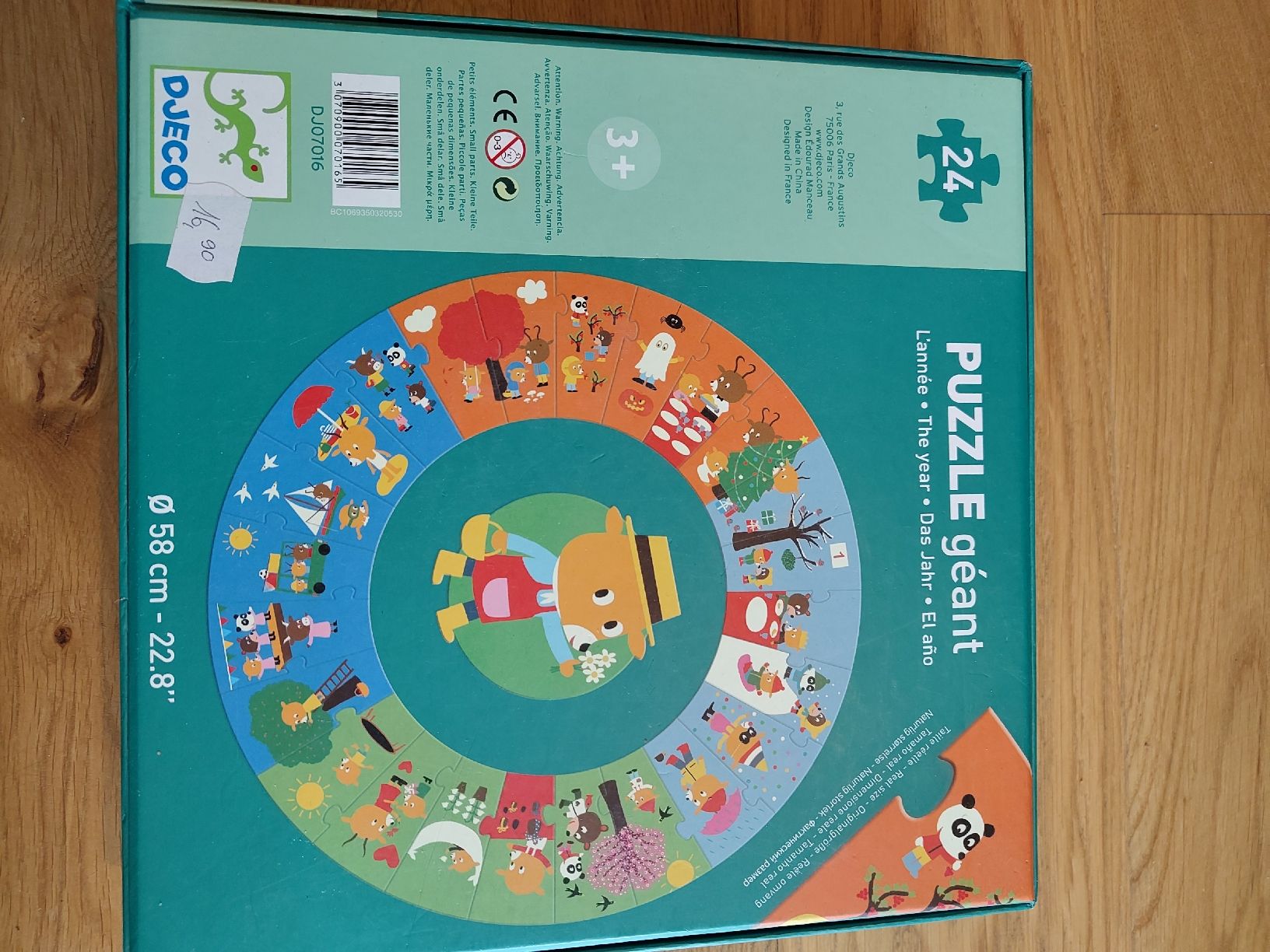 Djeco Puzzle: Puzzle géant 24 pièces  – Usato da Laconnex venduto da christec5 2