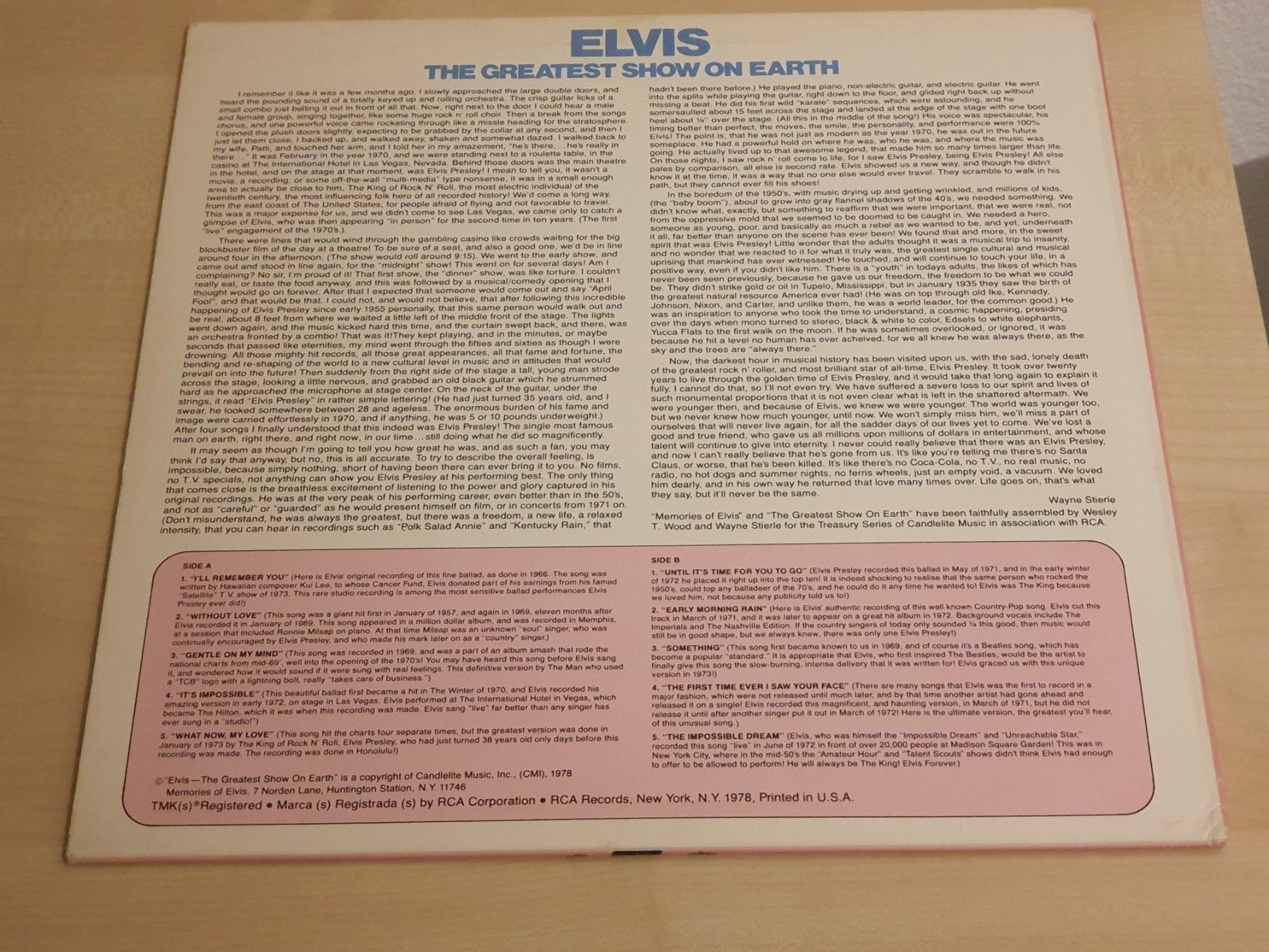 Dischi in vinile: Elvis The Greatest Show on Earth – Usato da Uerschhausen venduto da Burton77 1