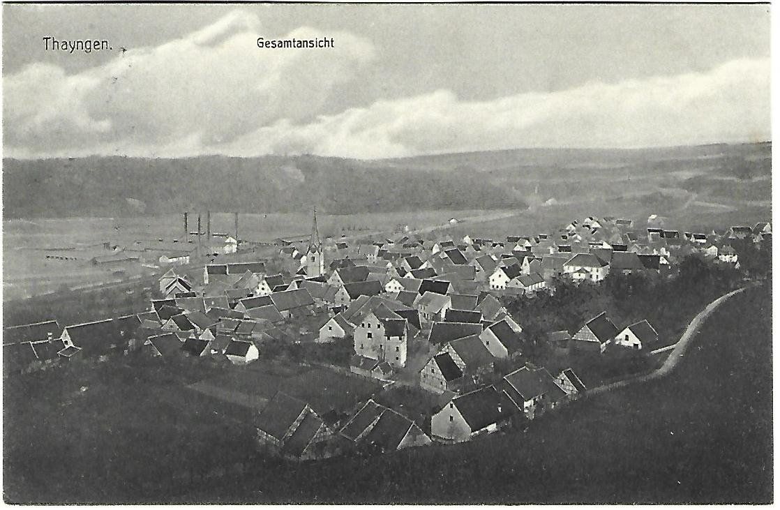 Cartoline postali: Thaynge SH Gesammtansicht – Usato da Wetzikon ZH venduto da Brulu100