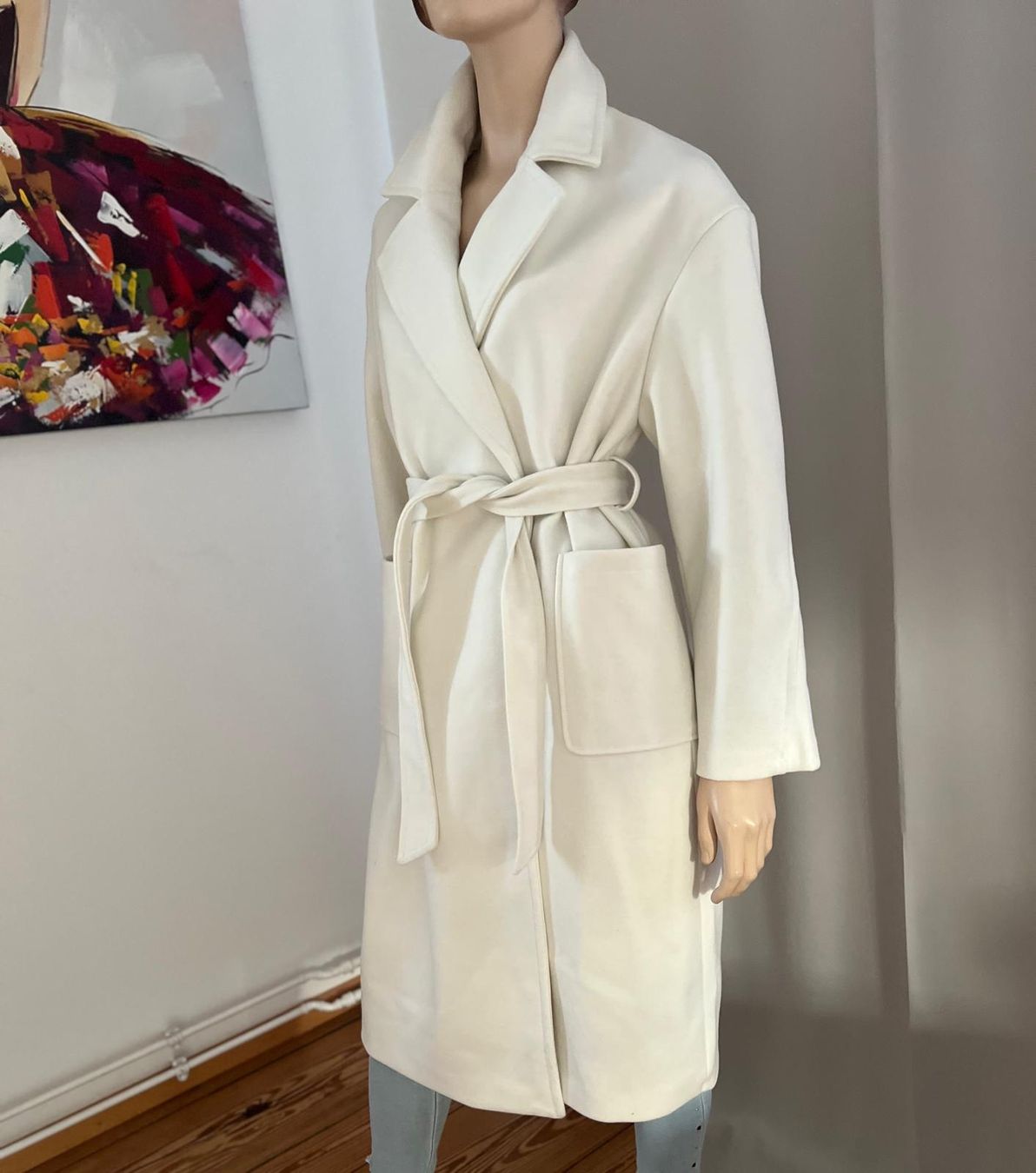 Pull&Bear Cappotti: Pull & Bear  Mantel  Weiss Gr. M neu – Nuovo (secondo la descrizione) da Zürich venduto da ost_5sdl 2