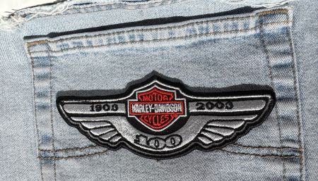 Harley-Davidson    Badge Stickerei Emblem    zum Aufnähen