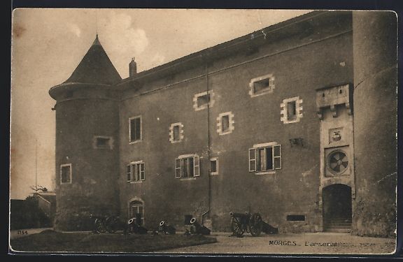 Cartoline postali: AK Morges, L'arsenal – Usato da Berlin venduto da bartko-reher