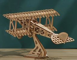 Vintage-Flugzeug Holzbausatz, neu, ungebraucht, komplett