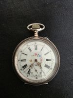 Antike Taschenuhr, Blumendekor, Silber, Sammlerstück!