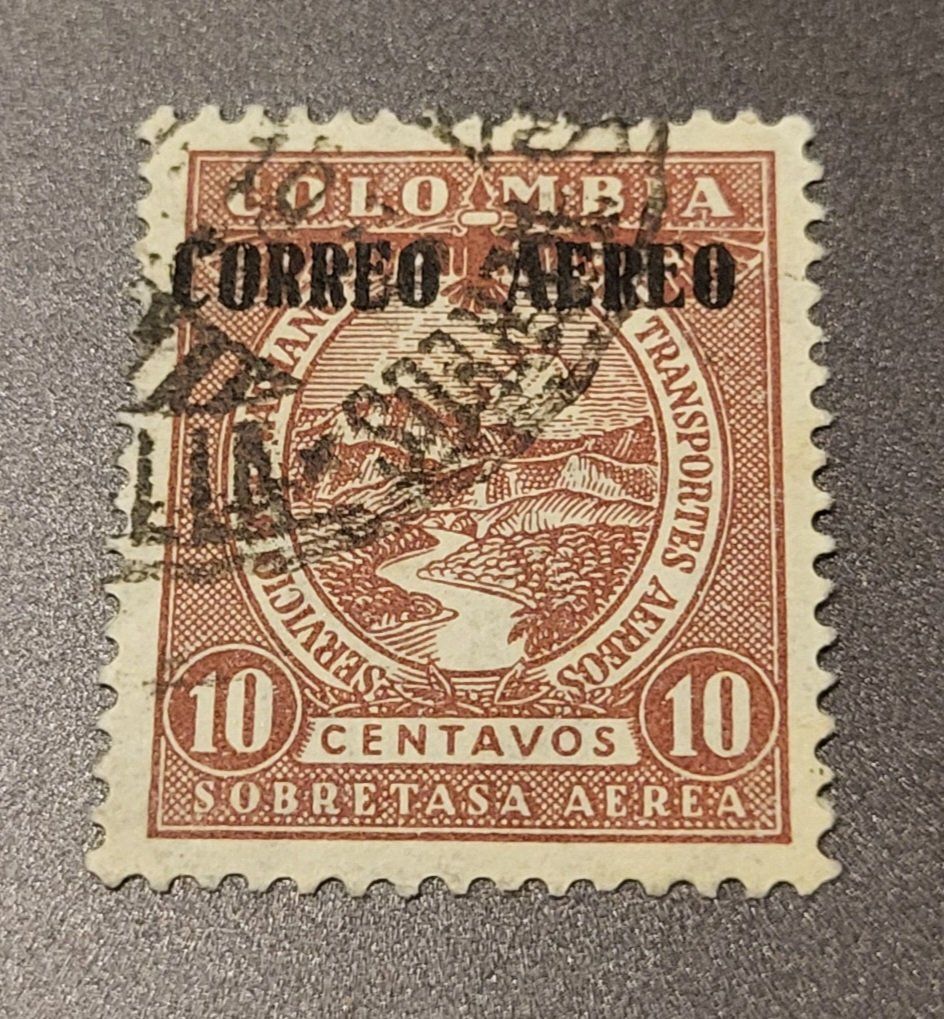 Alle Briefmarken: Kolumbien 1932 alte briefmarke – Gebraucht aus St Gallen von Stampsalshobby