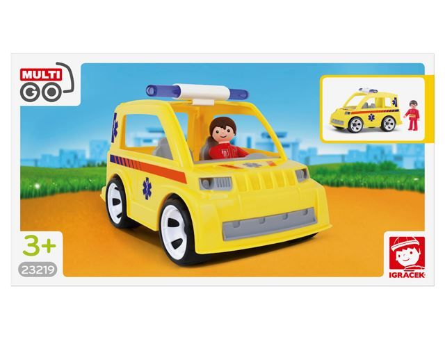 Giocattoli: Spielzeugauto Rettungswagen mit Doktor – Nuovo e nell'imballaggio originale da Mosnang venduto da glascom 2