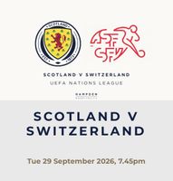 2 Tickets Scotland - Switzerland 29 Sep