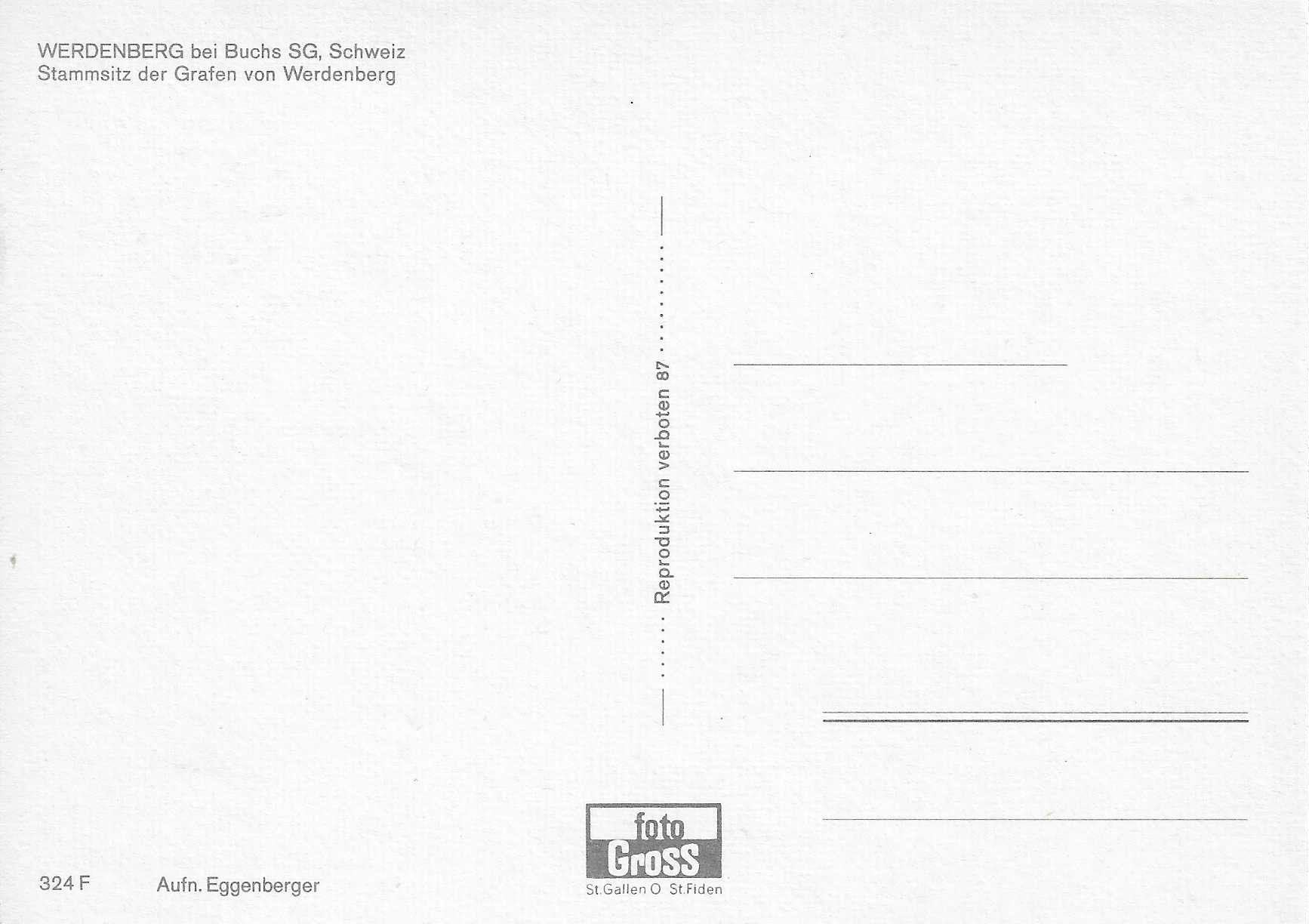 Cartoline postali: Werdenberg bei Buchs SG – Nuovo (secondo la descrizione) da Rothrist venduto da Stranglehold 1