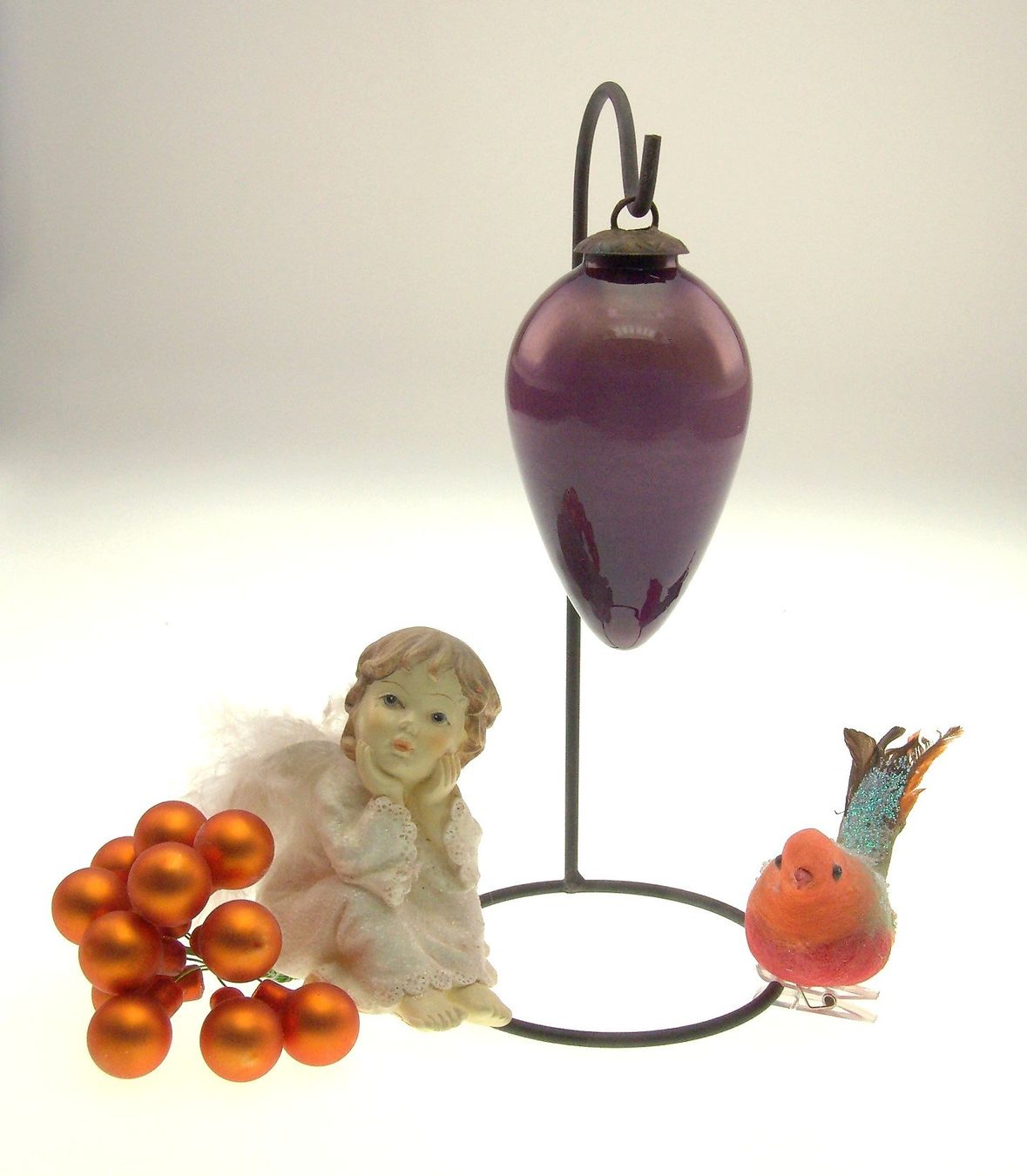 Tutte le decorazioni: Weihnachtskugel- Glaspendel Biedermeier Stil massiv Glas – Usato da Langenthal venduto da Antik_Huesli 4