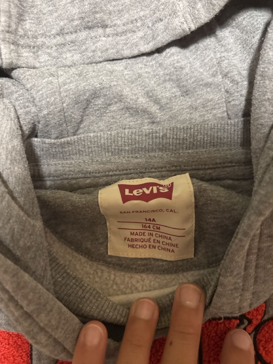 Levi's Maglioni & Felpe: Sweat à capuche Levis gris taille 164 cm bon état – Nuovo e nell'imballaggio originale da Gland venduto da Dedecop2 2