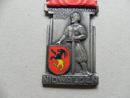 Medaille Schützenfest Nidwalden NW Stans ca.1950 Auszeichnug