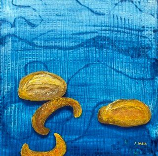 Tableaux: Kunstbild "Brötchen und Gipfeli" – Neuf avec emballage d'origine à Adligenswil par art_7bqc