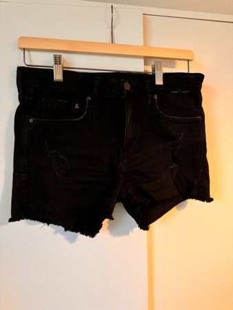 Schwarze Denim Hotpants Frauen 38