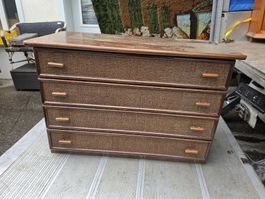 Retro Kommode/Sideboard mit 4 Schubladen, Holz, Top!