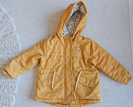 Kinder Herbstjacke senfgelb, Kapuze top Zustand, Vertbaudet