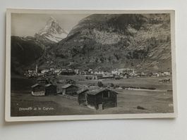 Alte Photo Karte / Zermatt et le Cervin Ausgabe ca. 1930