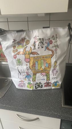 Einkaufstasche mit Kühen