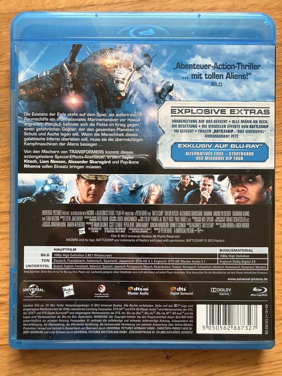 Tous les DVDs: Battleship (2012) Blu-ray – D'occasion à Kölliken par nerdorado 1