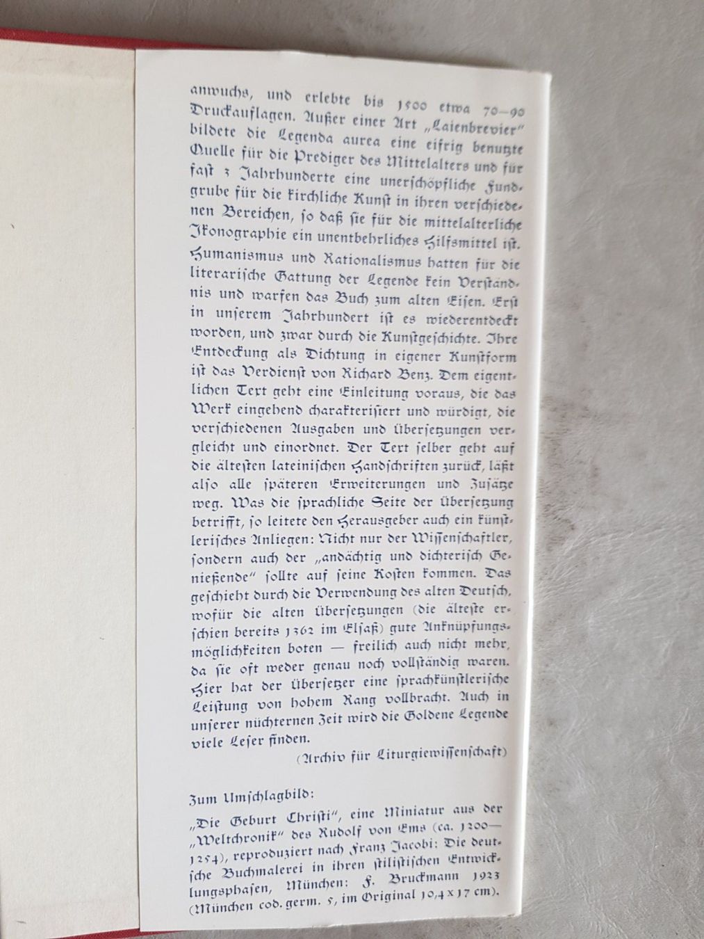 Libri: Die Legenda Aurea des Jacobus de Voragine - 1925 – Usato da Walterswil BE venduto da Lonitti 4