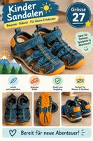 Kindersandalen blau orange Grösse 27 