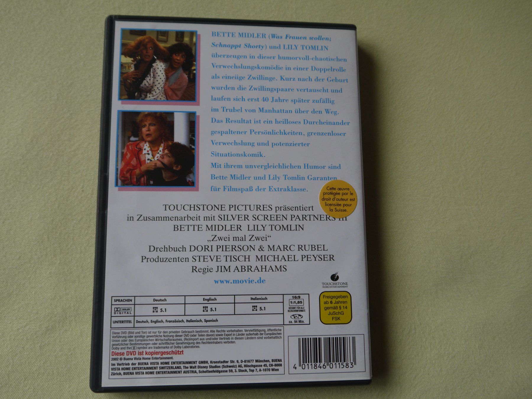 Tutti i DVDs: ZWEI MAL ZWEI - Bette Midler/Lily Tomlin - selten – Usato da Hagendorn venduto da Blaf 1