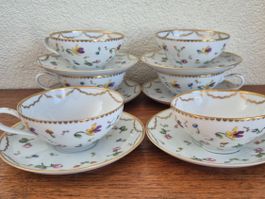 Tasses et sous-tasses porcelaine THOMAS 1969 Allemagne C65