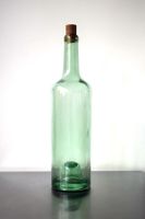 RAR Antike Flasche Grün mit gewölbtem Boden Alt