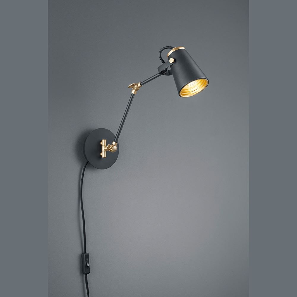 Lampade: Wandleuchte, Schwarz, Schwenkbar – Nuovo (secondo la descrizione) da Kreuzlingen venduto da Smart-Light