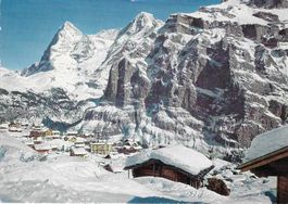 Mürren mit Eiger,Mönch und Schwarzmönch BE