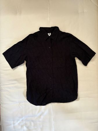 Broderied female Arket short sleeve shirt XS