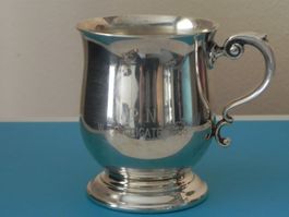 Vintage versilbert Becher E.P.N.S. A1 Made in England (1968)