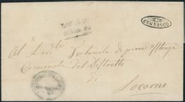 TI Cugnasco - Strahlenstempel - Locarno - Brief