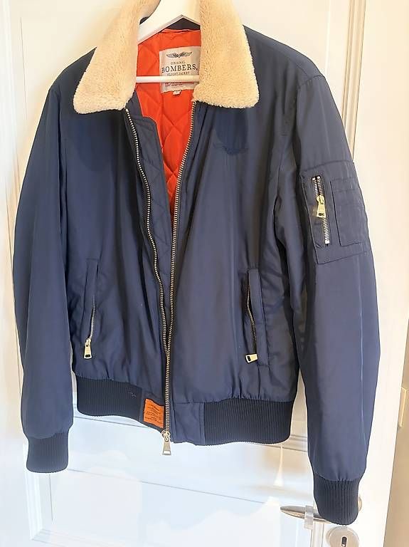 Giacche: Veste Bombers Flight Jacket bleu marine  – Usato da Chardonne venduto da any_yq5q