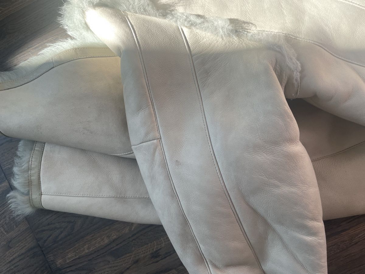 Mäntel: Schicker Lammfellmantel beige Gr. 40Wintermantel – Gebraucht aus Zürich von Claudia0174 6